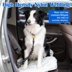 Adjustable Elastic Dog Car Seat Belt with Bungee Buffer, Reflective Nylon Safety Restraint Tether - Image 2